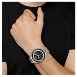  Shop Authentic Hugo Boss Santiago Black Dial Silver Steel Strap Watch for Men - 1513862 - Luxxuri