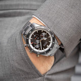  Shop Authentic Hugo Boss Santiago Black Dial Silver Steel Strap Watch for Men - 1513862 - Luxxuri