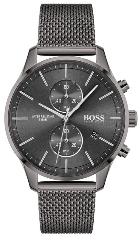  Shop Authentic Hugo Boss Associate Grey Dial Grey Mesh Bracelet Watch for Men - 1513870 - Luxxuri