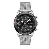  Shop Authentic Hugo Boss Pilot Edition Black Dial Silver Mesh Bracelet Watch for Men - 1513886 - Luxxuri