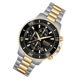  Shop Authentic Hugo Boss Admiral Black Dial Two Tone Steel Strap Watch for Men - 1513908 - Luxxuri