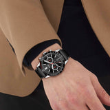  Shop Authentic Hugo Boss Allure Black Dial Black Leather Strap Watch for Men - 1513920 - Luxxuri