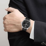  Shop Authentic Hugo Boss Jet Black Dial Black Leather Strap Watch for Men - 1513279 - Luxxuri