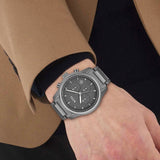  Shop Authentic Hugo Boss Trace Chronograph Grey Dial Grey Steel Strap Watch For Men - 1514005 - Luxxuri