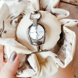  Shop Authentic Gucci Horsebit Collection Diamonds Mother of Pearl White Dial Silver Steel Strap Watch For Women - YA139504 - Luxxuri