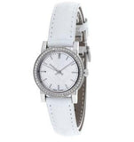  Shop Authentic Burberry The City White Diamonds Dial White Leather Strap Watch for Women - BU9221 - Luxxuri