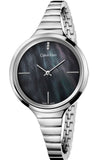  Shop Authentic Calvin Klein Lively Black Dial Silver Steel Strap Watch for Women - K4U2312S - Luxxuri