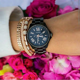  Shop Authentic Fossil Cecile Multi Function Crystals Black Dial Black Steel Strap Watch for Women - AM4522 - Luxxuri
