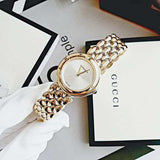  Shop Authentic Versace V-Flare Quartz Silver Dial Gold Steel Strap Watch for Women - VEBN00718 - Luxxuri