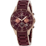  Shop Authentic Marc Jacobs Rock Chronograph Red Dial Red Silicone Strap Watch for Women - MBM2596 - Luxxuri
