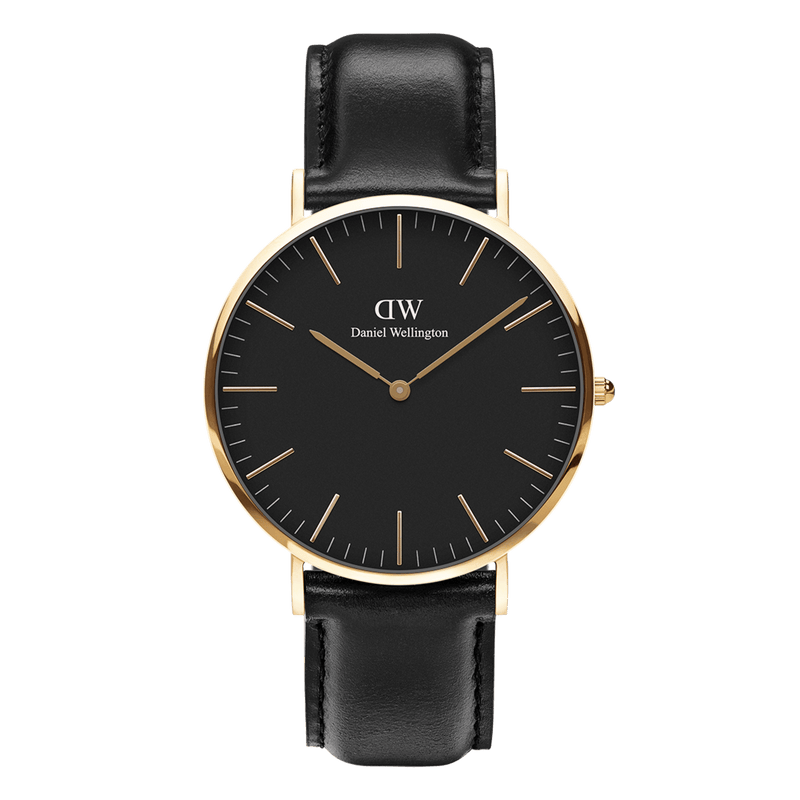  Shop Authentic Daniel Wellington Classic Sheffield Black Dial Black Leather Strap Watch For Women - DW00100139 - Luxxuri