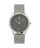  Shop Authentic Calvin Klein Minimal Grey Dial Silver Mesh Bracelet Watch for Women - K3M2212X - Luxxuri