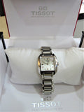  Shop Authentic Tissot T Wave Diamonds Mother of Pearl Dial Silver Steel Strap Watch for Women - T02.1.285.74 - Luxxuri