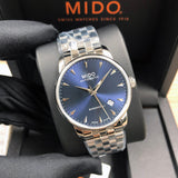 Shop Authentic Mido Baroncelli II Automatic Blue Dial Silver Steel Strap Watch For Men - M8600.4.15.1 - Luxxuri