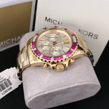  Shop Authentic Michael Kors Everest Chronograph Gold Dial Gold Steel Strap Watch for Women - MK5871 - Luxxuri