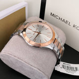  Shop Authentic Michael Kors Slim Runway White Dial Two Tone Steel Strap Watch for Women - MK3204 - Luxxuri