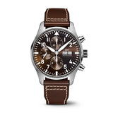  Shop Authentic IWC Pilot's Watch Chronograph Edition Brown Dial Brown Leather Strap Watch for Men - IW377713 - Luxxuri