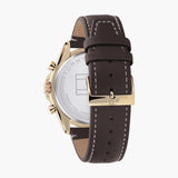  Shop Authentic Tommy Hilfiger Parker Chronograph Black Dial Brown Leather Strap Watch For Men  - 1791836 - Luxxuri