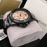 Shop Authentic Michael Kors Everest Quartz Rose Gold Dial Black Steel Strap Watch For Women - MK5872 - Luxxuri