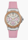  Shop Authentic Guess Zena Quartz White Dial Pink Rubber Strap Watch For Women - W1094L4 - Luxxuri