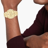  Shop Authentic Tommy Hilfiger Tyson Chronograph Gold Dial Gold Steel Strap Watch For Men - 1710611 - Luxxuri