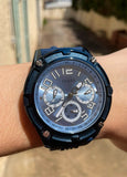  Shop Authentic Guess Flagship Chronograph Blue Dial Blue Steel Strap Watch for Men - W0601G2 - Luxxuri
