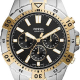  Shop Authentic Fossil Garrett Analog Black Dial Two Tone Steel Strap Watch for Men - FS5771 - Luxxuri