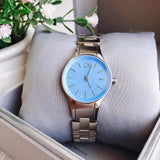  Shop Authentic Calvin Klein Simplicity Blue Dial Silver Steel Strap Watch for Women - K432314N - Luxxuri