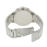  Shop Authentic Tommy Hilfiger Hudson Chronograph White Dial Silver Steel Strap Watch For Men - 1791227 - Luxxuri