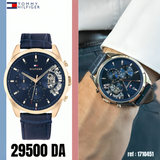  Shop Authentic Tommy Hilfiger Baker Chronograph Quartz Blue Dial Blue Leather Strap Watch For Men - 1710451 - Luxxuri