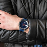  Shop Authentic Tommy Hilfiger Wynwood Chronograph Blue Dial Blue Silicon Strap Watch For Men - 1710582 - Luxxuri