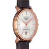  Shop Authentic Tissot Carson Premium Powermatic 80 White Dial Brown Leather Strap Watch For Men - T122.407.36.031.00 - Luxxuri