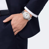  Shop Authentic Cartier Ballon Bleu De Cartier Silver Dial Silver Steel Strap Watch for Men - WSBB0049 - Luxxuri