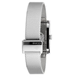  Shop Authentic Gucci G Frame Red and Green Dial Silver Mesh Bracelet Watch For Women - YA147401 - Luxxuri