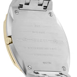  Shop Authentic Gucci 25H Quartz Gold Dial Silver Steel Strap Watch for Men - YA163405 - Luxxuri