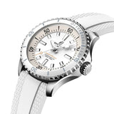  Shop Authentic Breitling Superocean Automatic 36 White Dial White Rubber Strap Watch for Men - A17377211A1S1 - Luxxuri