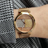  Shop Authentic Tommy Hilfiger Lynn Crystals Rose Gold Dial Rose Gold Mesh Strap Watch For Women - 1781868 - Luxxuri