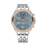  Shop Authentic Tommy Hilfiger Ari Diamonds Blue Dial Silver Steel Strap Watch for Women - 1781976 - Luxxuri