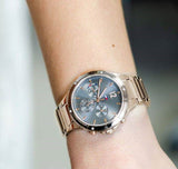 Shop Authentic Tommy Hilfiger Eve Chronograph Quartz Grey Dial Rose Gold Steel Strap Watch For Women - 1782277 - Luxxuri