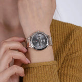  Shop Authentic Tommy Hilfiger Eve Chronograph Quartz Grey Dial Rose Gold Steel Strap Watch For Women - 1782277 - Luxxuri
