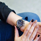  Shop Authentic Tommy Hilfiger Eve Chronograph Quartz Blue Dial Blue Rubber Strap Watch For Women - 1782281 - Luxxuri