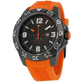  Shop Authentic Tommy Hilfiger Cole Black Dial Orange Rubber Strap Watch for Men - 1790985 - Luxxuri