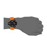  Shop Authentic Tommy Hilfiger Cole Black Dial Orange Rubber Strap Watch for Men - 1790985 - Luxxuri