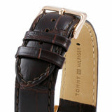  Shop Authentic Tommy Hilfiger Luke Quartz White Dial Brown Leather Strap Watch for Men - 1791118 - Luxxuri