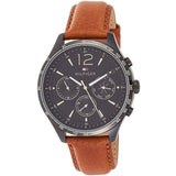  Shop Authentic Tommy Hilfiger Gavin Chronograph Quartz Black Dial Brown Leather Strap Watch for Men - 1791470 - Luxxuri