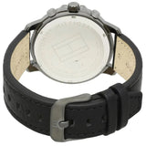  Shop Authentic Tommy Hilfiger London Chronograph Grey Dial Black Leather Strap Watch for Men - 1791533 - Luxxuri