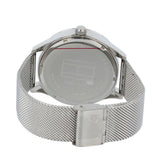 Shop Authentic Tommy Hilfiger Spencer Skeleton Black Dial Silver Mesh Bracelet Watch for Men - 1791643 - Luxxuri