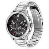  Shop Authentic Tommy Hilfiger Asher Chronograph Black Dial Silver Steel Strap Watch For Men - 1791852 - Luxxuri