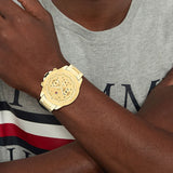  Shop Authentic Tommy Hilfiger Lars Chronograph Gold Dial Gold Steel Strap Watch For Men - 1792060 - Luxxuri