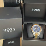  Shop Authentic Hugo Boss Hero Blue Dial Two Tone Steel Strap Watch for Men - 1513767 - Luxxuri